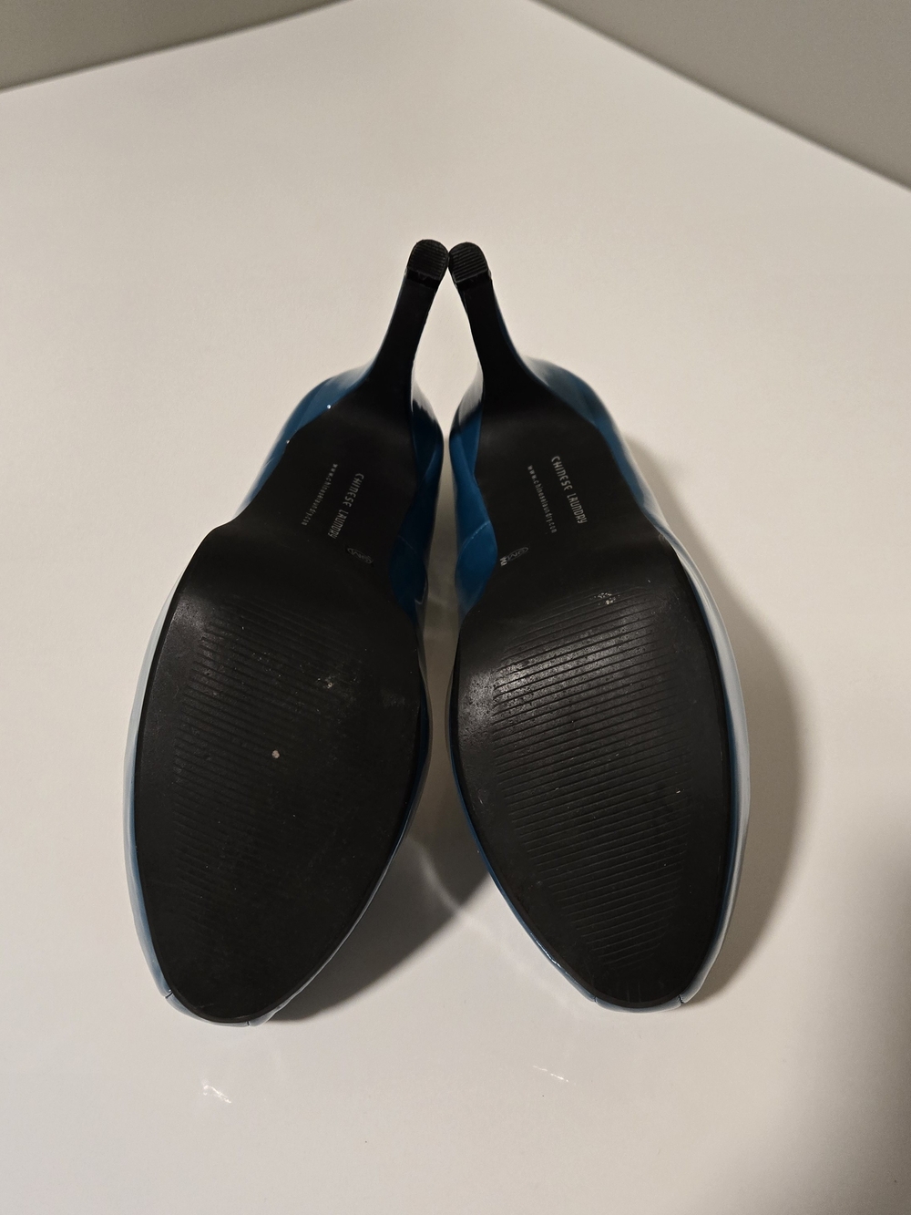 Chinese Laundry "Whistle" Teal Patent Platform Pumps - Picture 10 of 13